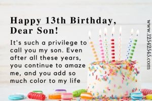 35+ Happy 13th Birthday Wishes Messages for My Son