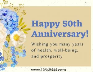 50th Wedding Anniversary Wishes for Mom and Dad