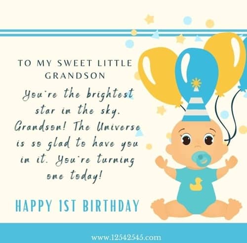 What To Write In A 1st Birthday Card For Grandson Sitedoct