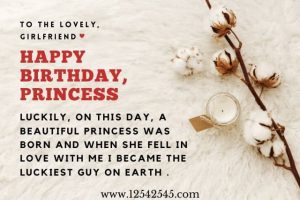 birthday paragraph for girlfriend