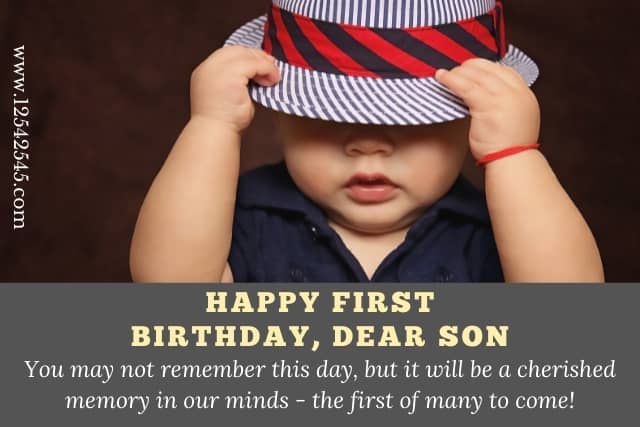 30 Best First Birthday Wishes For A Baby Boy Messages Quotes Status