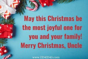 Warm Christmas Wishes Messages for you, my dear Uncle